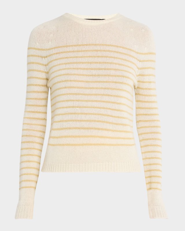Striped Gauzy Cashmere Sweater